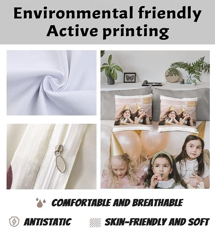 Graduation Personalized Duvet Cover Wedding Design Best Graduation Gift Custom Bedding 3pcs Sets with Photo Text Customized Gifts Comforter Set with 2 Pillowcases 2026 - $25.99 –P7