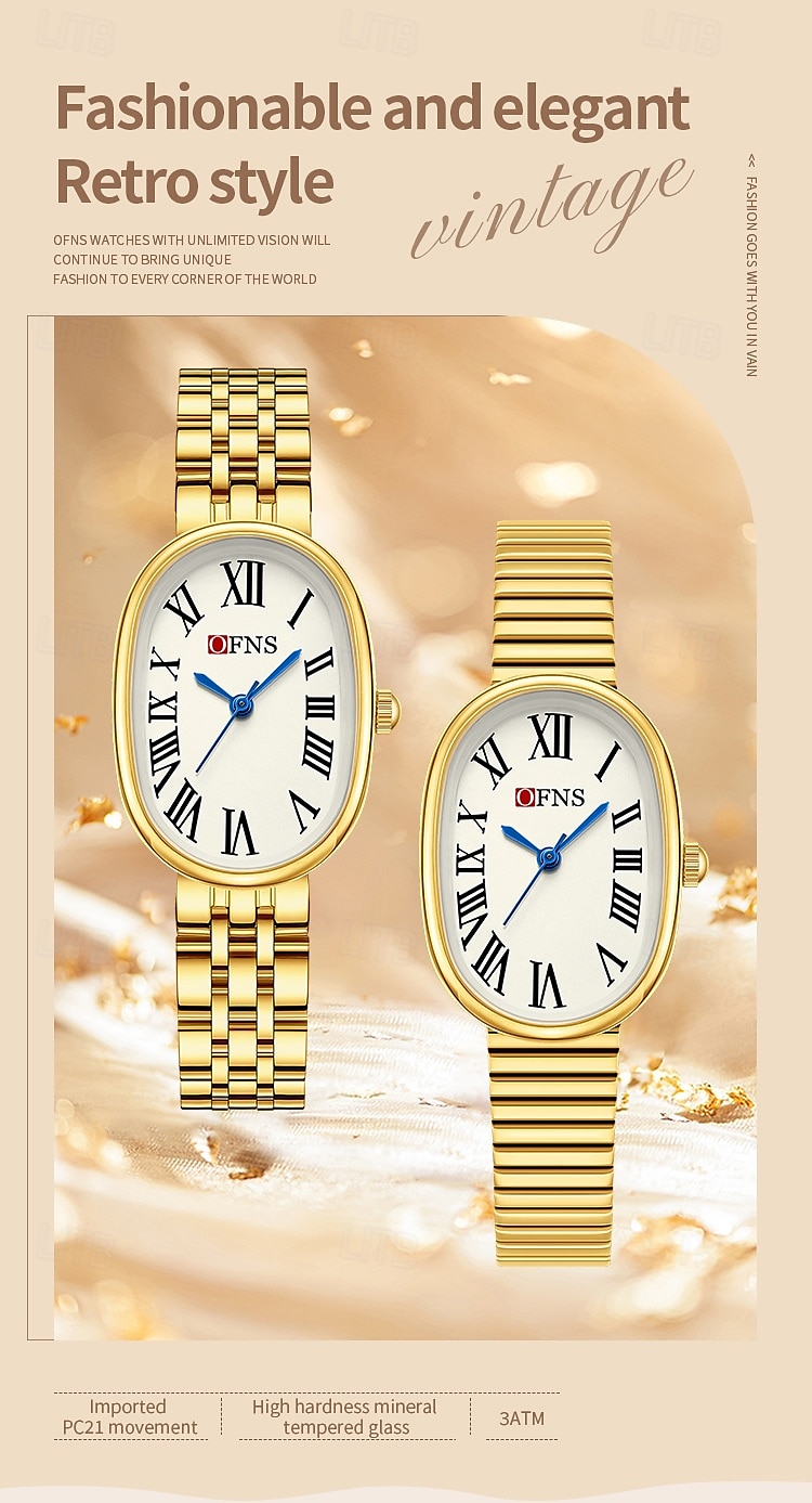 Women Quartz Watch Minimalist Luxury Fashion Business Waterproof PU Leather Stainless Steel Strap Watch 2025 - $38.99 –P1