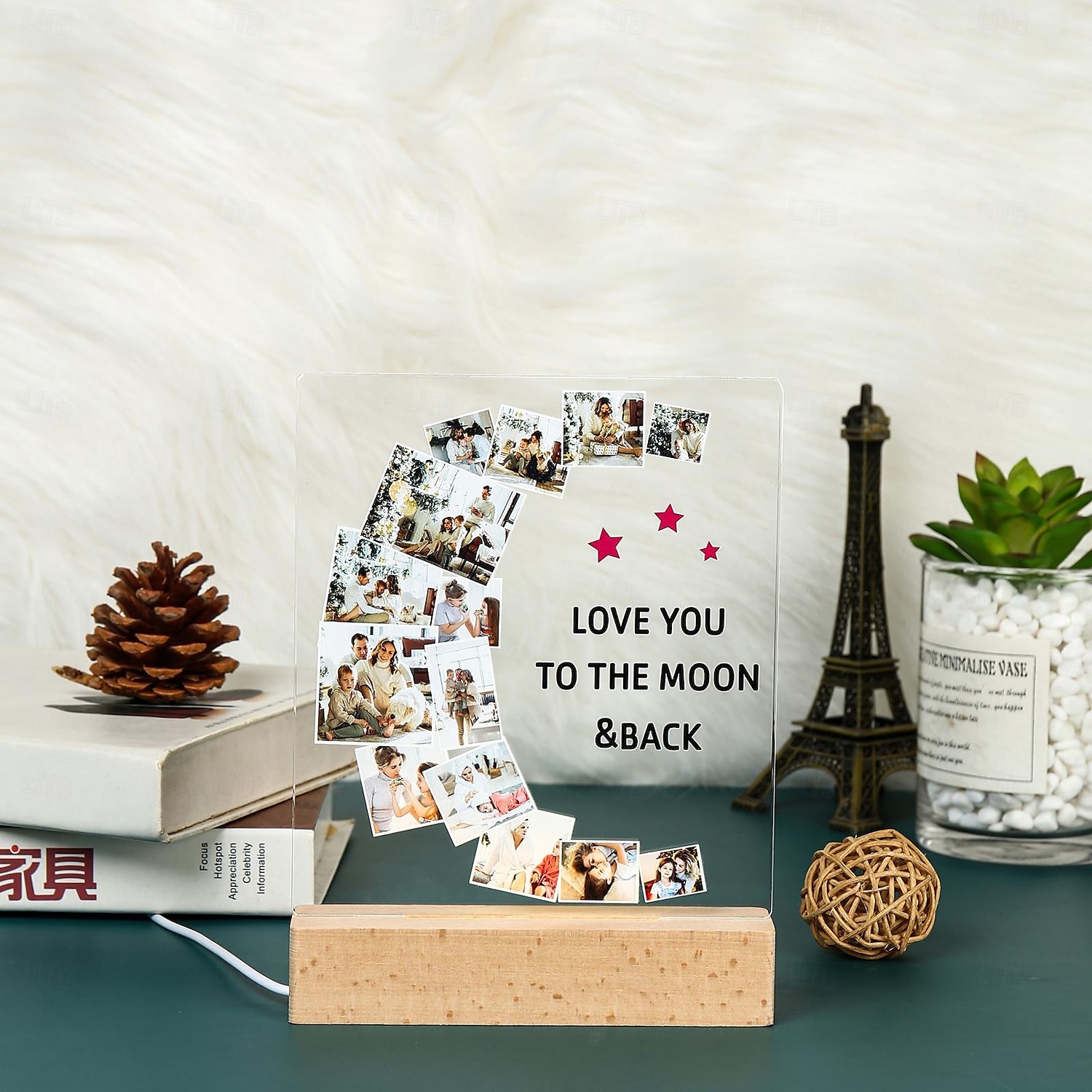 Personalized Acrylic Square Night Light with 9 Photos Light Up Photo Frame -  Customized  Gift for Lovers & Family 2025 - $40.99 –P6