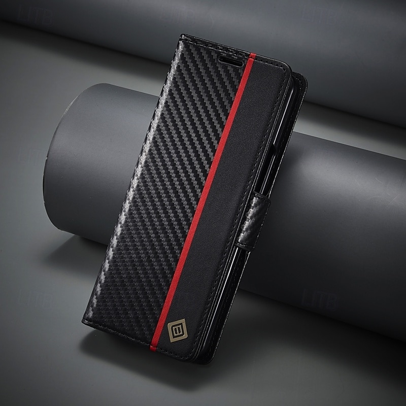 Phone Case For Samsung Galaxy Z Fold 6 Z Fold 5 Z Fold 4 Z Fold 3 Flip Cover with Stand Holder Card Slot Shockproof Retro TPU PU Leather 2025 - $17.99 –P11