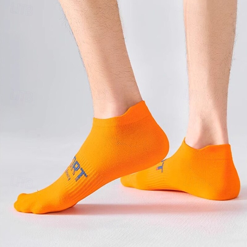 Муж. 6 предметов Мульти пакеты Носки Носки до щиколотки Носки для бега Повседневные носки Черный Белый Цвет Буквы Отпуск Для занятий спортом Повседневные Классический Средней плотности Весна Осень 2025 - $14.49 –P10