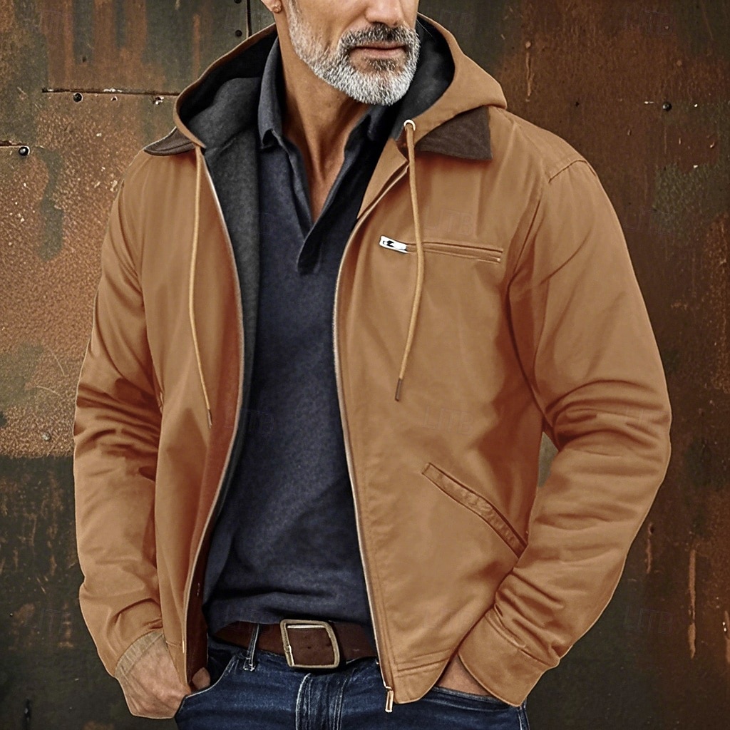Per uomo Felpa con cappuccio e zip Felpa con cappuccio a zip intera Sherpa peloso Giacca in pile Felpa con cappuccio in pile Blu Marrone Verde Grigio Con cappuccio Liscio Zip Up Cerniera Tasche del 2025 a $50.99 –P5