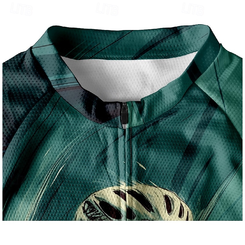 Муж. Велокофты Графика С короткими рукавами Велоспорт Футболка Футболка Джерси с 3 задними карманами Горные велосипеды Быстровысыхающий Анатомический дизайн Фитиль Дышащий Виды спорта 2026 - $30.99 –P3