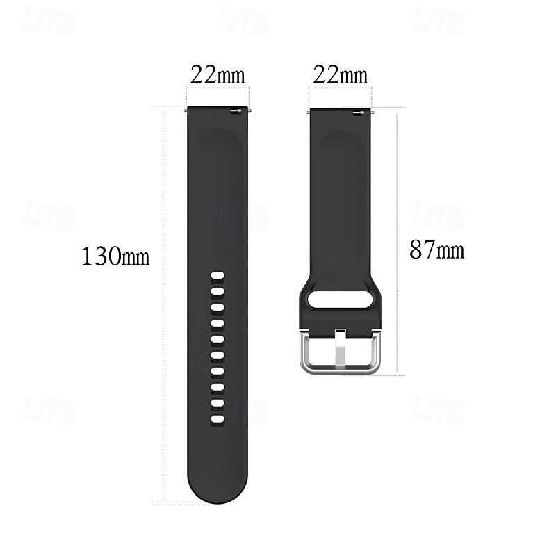 Watch Band for Samsung Galaxy Watch 3 45mm, Galaxy Wacth 46mm, Gear S3 Classic / Frontier, Gear 2 Neo Live Silicone Replacement Strap Adjustable Sport Band Wristband 2025 - $12.99 –P4
