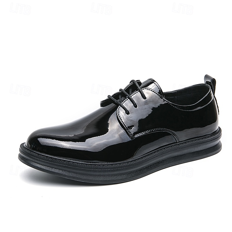 scarpe oxford stringate in similpelle bianca da uomo – eleganti scarpe formali per matrimoni, affari e occasioni speciali del 2025 a $46.99 –P4
