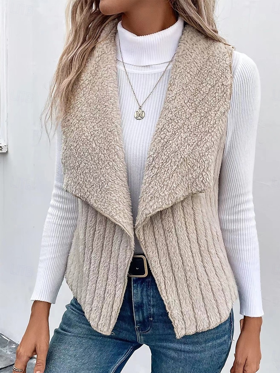 Femme Veste décontractée Extérieur Patchwork Couleur unie Coupe Vent Mode Standard Vêtements d'extérieur Sans Manches Automne gris rosé pâle S de 2025 ? $22.99 –P3