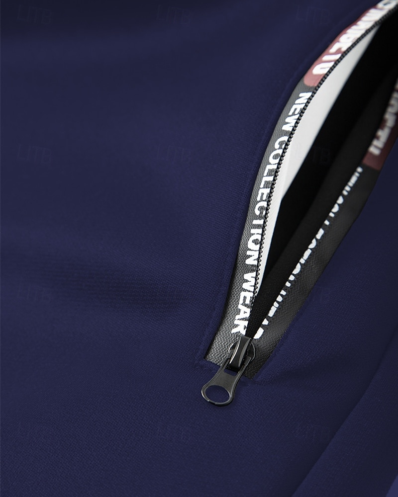 Men's Fleece Pants Sweatpants Joggers Winter Pants Trousers Pocket Drawstring Elastic Waist Plain Comfort Warm Sports Outdoor Daily Fashion Casual Black Navy Blue Micro-elastic 2026 - $21.99 –P8