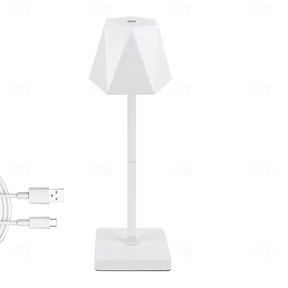 lampe de table à LED rechargeable - lampe de bureau tactile sans fil alimentée par USB pour 3 couleurs lampe tactile mobile lumière LED 1pc de 2025 ? $31.99 –P2