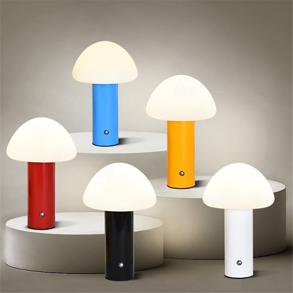 LED Mushroom Desk Lamp - USB Powered with Touch Color Dimming for Outdoor Camping Indoor Kitchen Use 2025 - $65.99 –P2