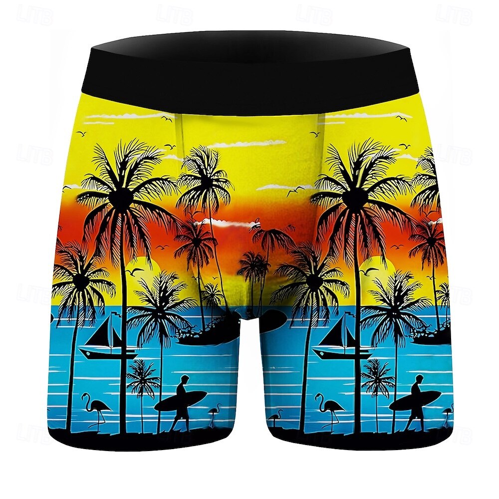 Kokosnötsträd Boxerkalsonger Underkläder Grafiska tryck Till Herr Vuxna Maskerad 3D-utskrift Semester 2025 - $13.99 –P5