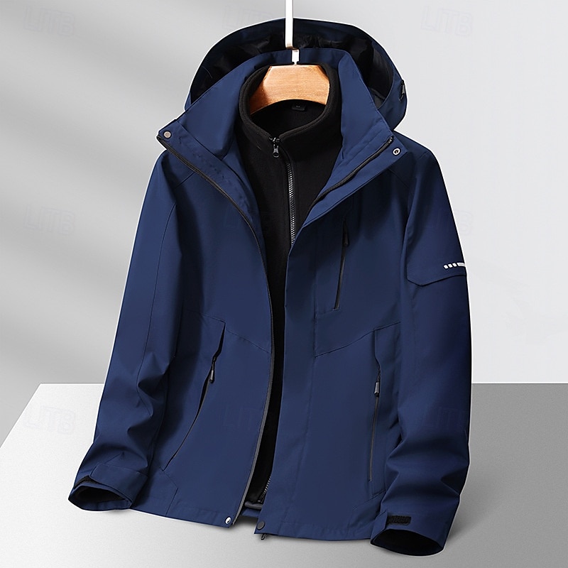 Mulheres Jaqueta Softshell Jaqueta de Trilha Inverno Ao ar livre Térmico / Quente Forro de Velocino A Prova de Vento Impermeável Jaquetas 3-em-1 Jaqueta de Inverno Jaqueta corta-vento Viajar Cinzento de 2025 por $92.99 –P15