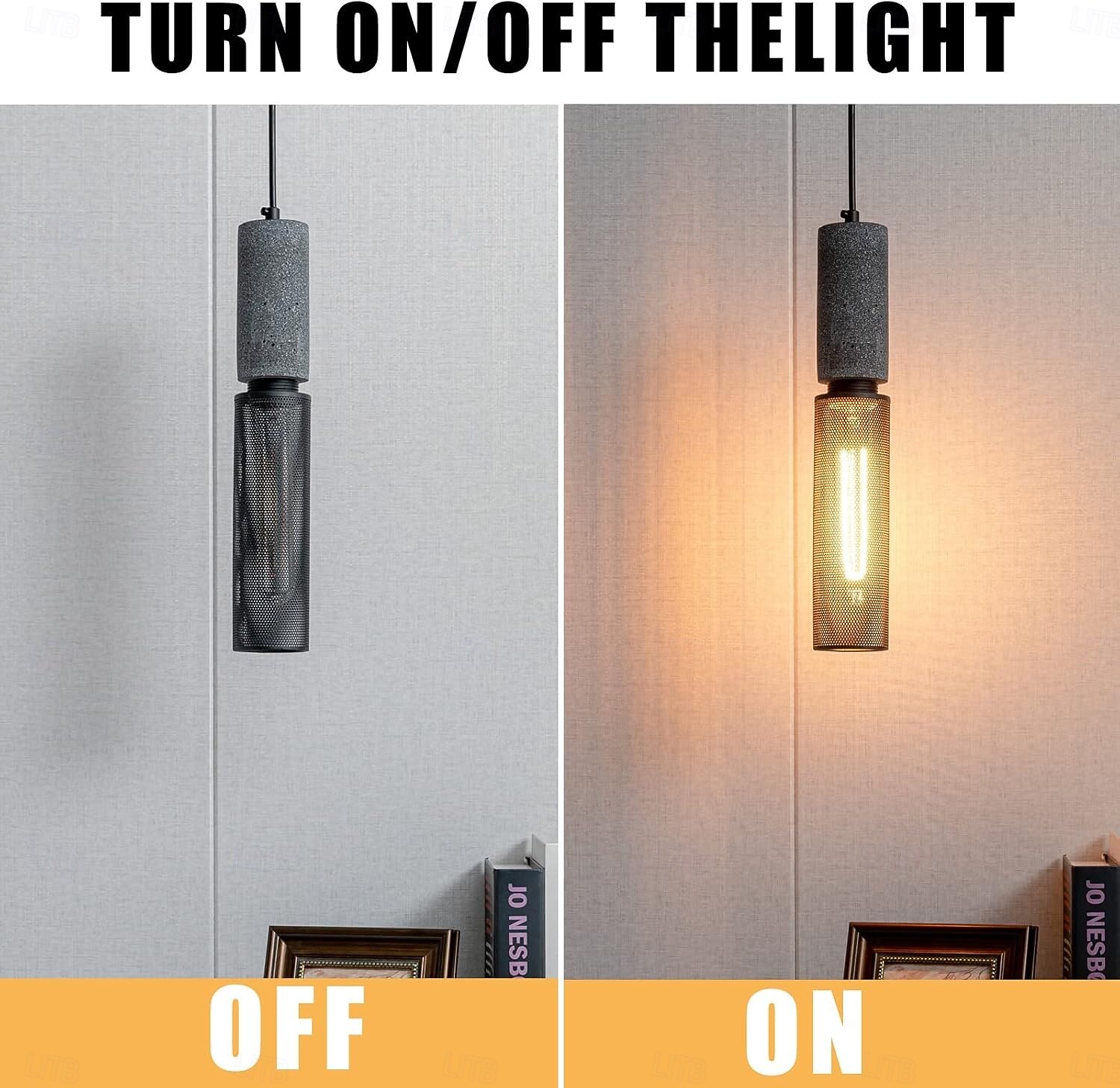 Concrete Pendant Light Metal Mesh Shade Modern Industrial Hanging Cement Pendant Lighting Fixture 110-240V 2026 - $64.99 –P6