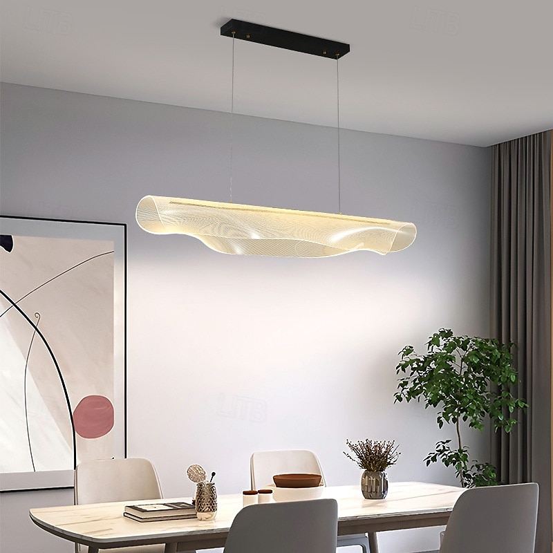 lampadario a soffitto a led nordico per tavolo da pranzo ristorante ufficio reception moderno creativo lampada a sospensione in acrilico illuminazione interna 220-240v 120cm del 2025 a $499.99 –P5