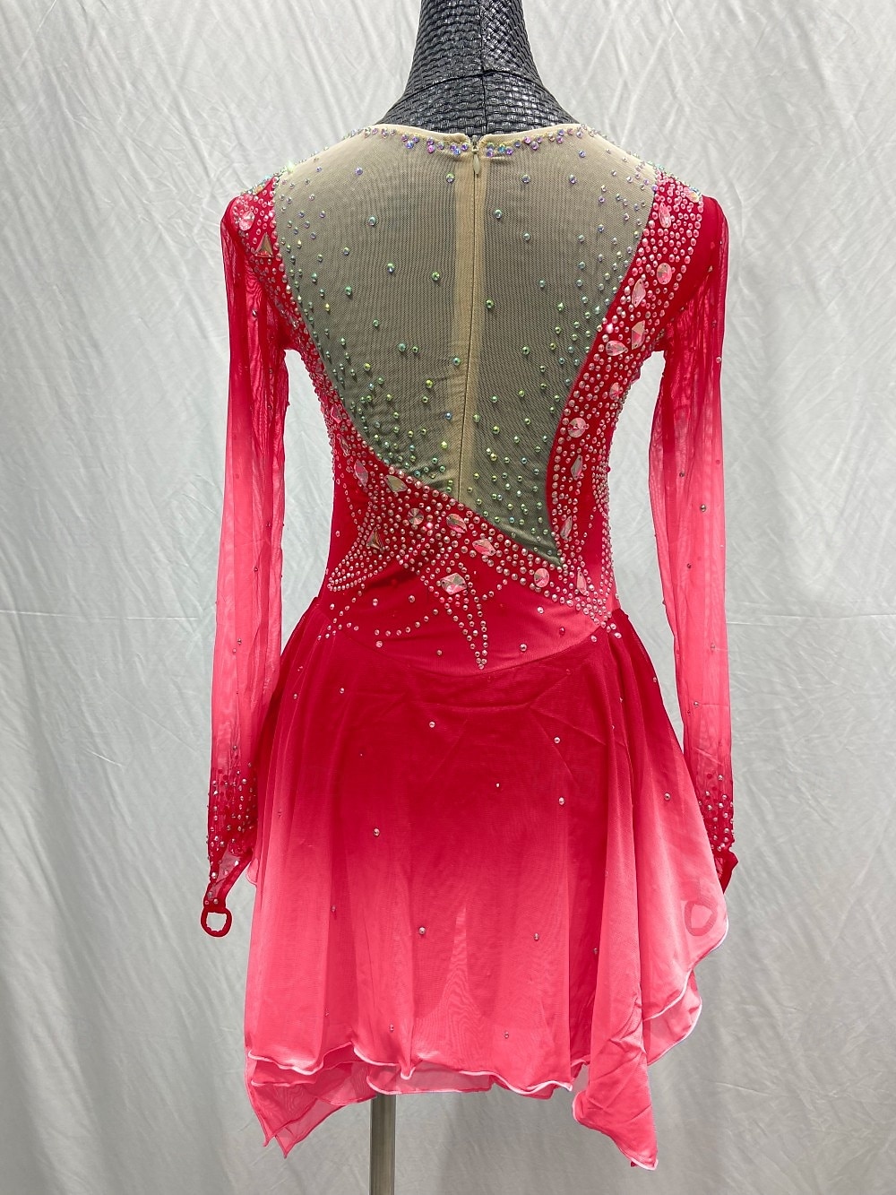 Figure Skating Dress Women's Girls' Ice Skating Dress Outfits Light Yellow Lake Blue Yellow Mesh Spandex High Elasticity Training Competition Skating Wear Patchwork Crystal / Rhinestone Long Sleeve 2025 - $141.99 –P2