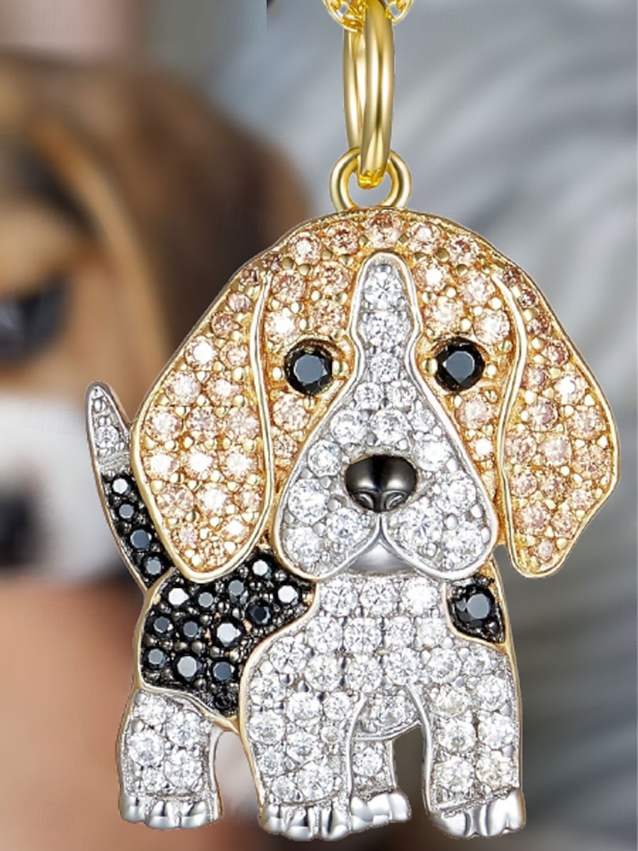 Collana Cromo Oro Per donna Di tendenza stile sveglio Classico Con animale Adorabile Di forma geometrica Collana Per Giornaliero del 2025 a $18.99 –P1