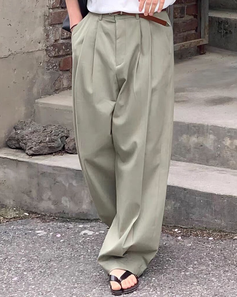 Herren Leinenhose Baumwollhosen Hose Hosen Sommerhosen Tasche Gerade geschnitten Glatt Komfort Atmungsaktiv Urlaub Täglich Festtage Hawaiianisch Boho Armeegrün Marineblau 2025 - $27.99 –P1
