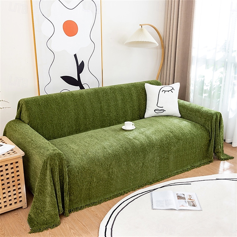 Serviette de canapé en chenille de haute qualité, tissu doux et moelleux, parfait pour protéger les canapés de la saleté et des taches, durable et confortable, idéale pour une utilisation quotidienne, de 2025 ? $46.99 –P10