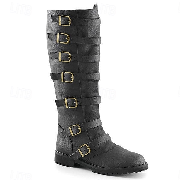 Medievale Rinascimento Scarpe Stivali jazz piatti Fiera del Ren Pirata Guerriero Cavaliere Per uomo Unisex Costumi da pirata Stile Steampunk Halloween Mascherata Performance Festa / Sera LARP Adulti del 2025 a $63.99 –P2