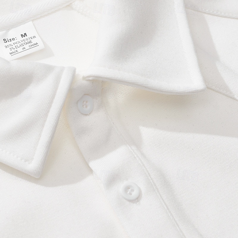 Per uomo Felpa Pullover Polo da golf Formale Ufficio Classico Manica lunga Di tendenza Comodo Tinta unica Liscio Bottoni Autunno Inverno Nero Bianco Verde Cachi Grigio Felpa Pullover del 2026 a $31.99 –P6