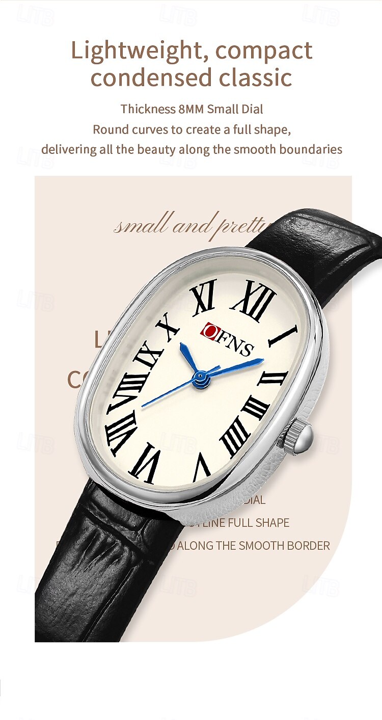 Women Quartz Watch Minimalist Luxury Fashion Business Waterproof PU Leather Stainless Steel Strap Watch 2025 - $38.99 –P7