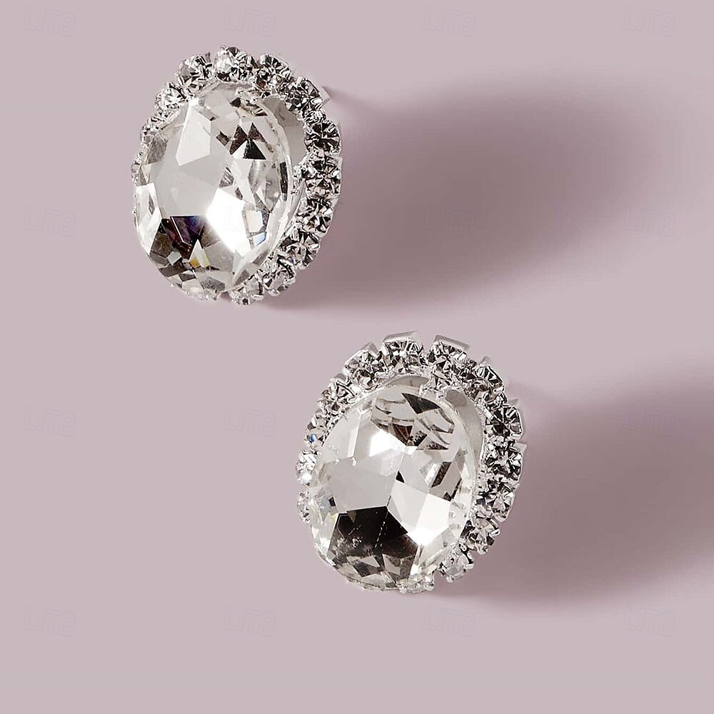 Femme Boucles d'oreille Clou Fantaisie Joie mode Luxe Des boucles d'oreilles Bijoux Argent Pour Soirée de 2025 ? $15.99 –P3