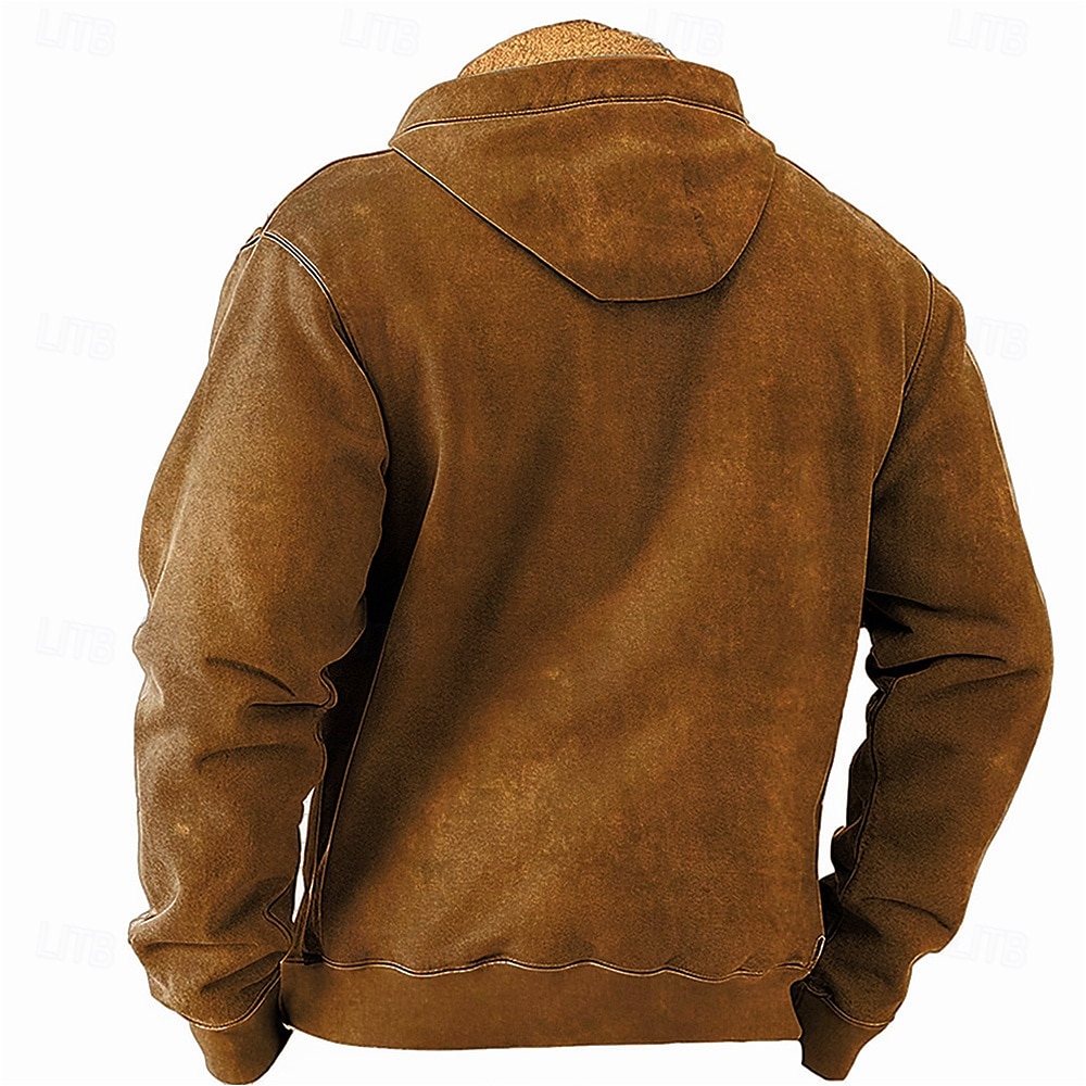 Homme Cerf Toison Sweats à Capuche Sweat à capuche Sweat à capuche Capuche Mode 3D effet Vacances Chasse Marron Vert Zippé Poche Automne Hiver Designer de 2025 ? $42.99 –P2