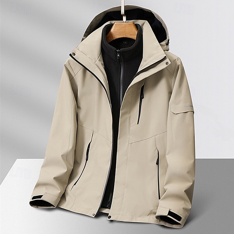 Mulheres Jaqueta Softshell Jaqueta de Trilha Inverno Ao ar livre Térmico / Quente Forro de Velocino A Prova de Vento Impermeável Jaquetas 3-em-1 Jaqueta de Inverno Jaqueta corta-vento Viajar Cinzento de 2025 por $92.99 –P6