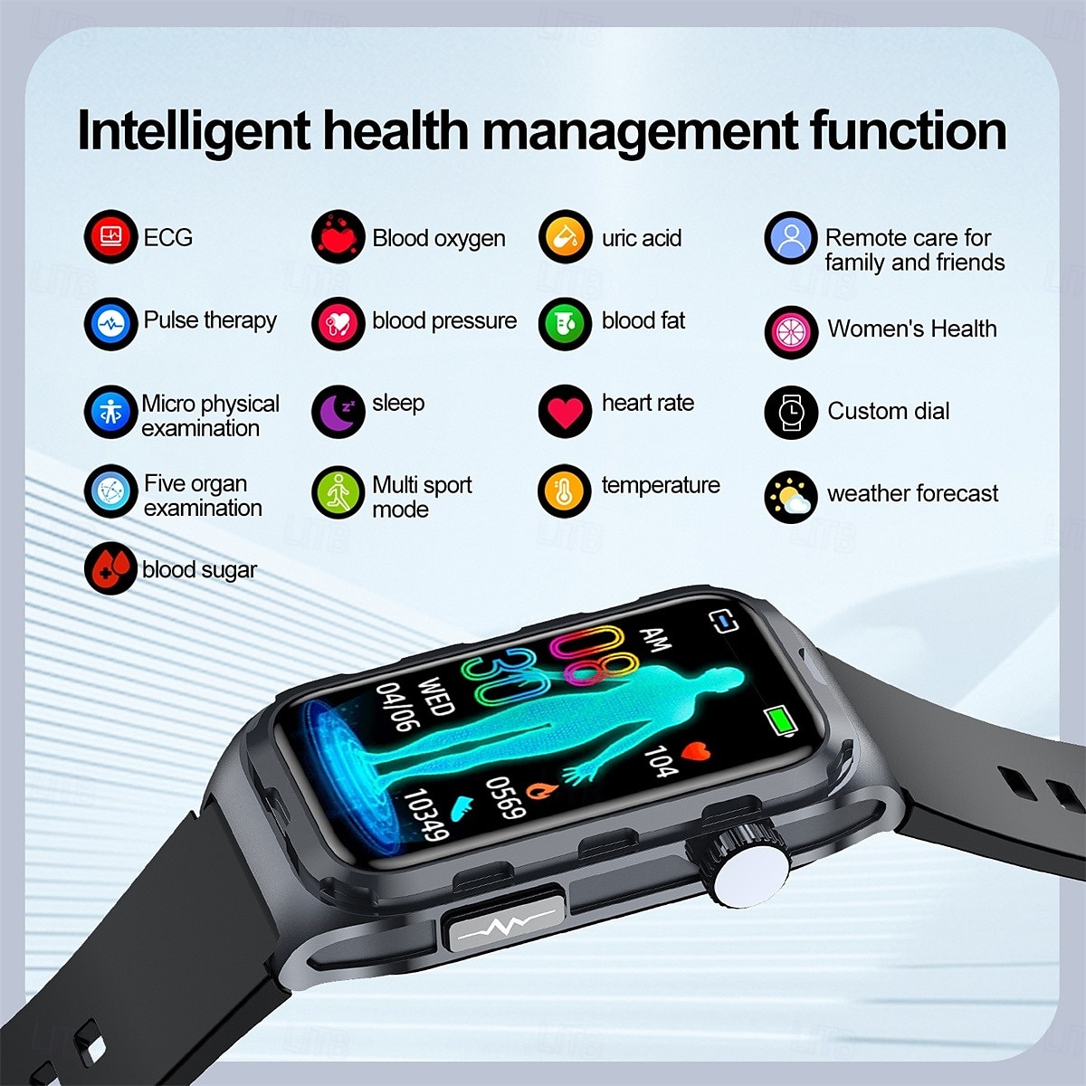Braccialetto intelligente TK79 ECG tracciatore di fitness microfisico fisioterapia monitor di salute sportiva del 2025 a $72.99 –P9