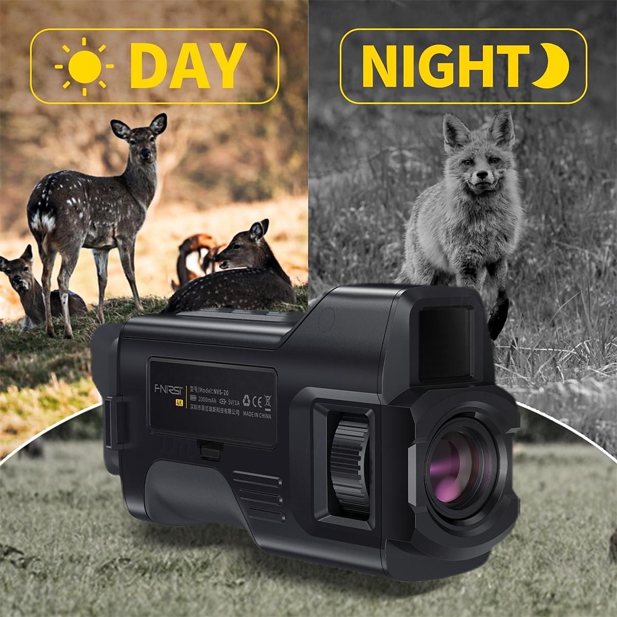 Vision nocturne numérique 4K 300 m de vision nocturne complète Utilisation de jour comme de nuit Prise en charge du zoom 6x Prise de photos en résolution 36MP Enregistrement vidéo 4K de 2025 ? $143.99 –P6