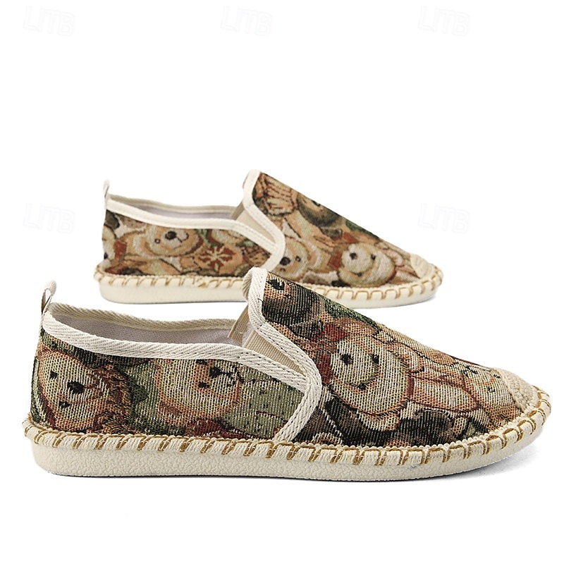 Men's Animal Print Canvas Espadrille Slip-On Shoes with Jute Rope Sole – Comfortable Casual Summer Footwear 2025 - $34.99 –P3