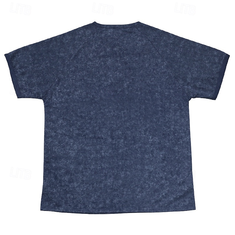 Men's Henley Shirt Tee Short Sleeve Solid Color Plain Distressed Buttons Washed Henley Outdoor Casual Daily Summer Spring &  Fall Black Gray Navy Blue Henley T-Shirt 2025 - $21.99 –P12
