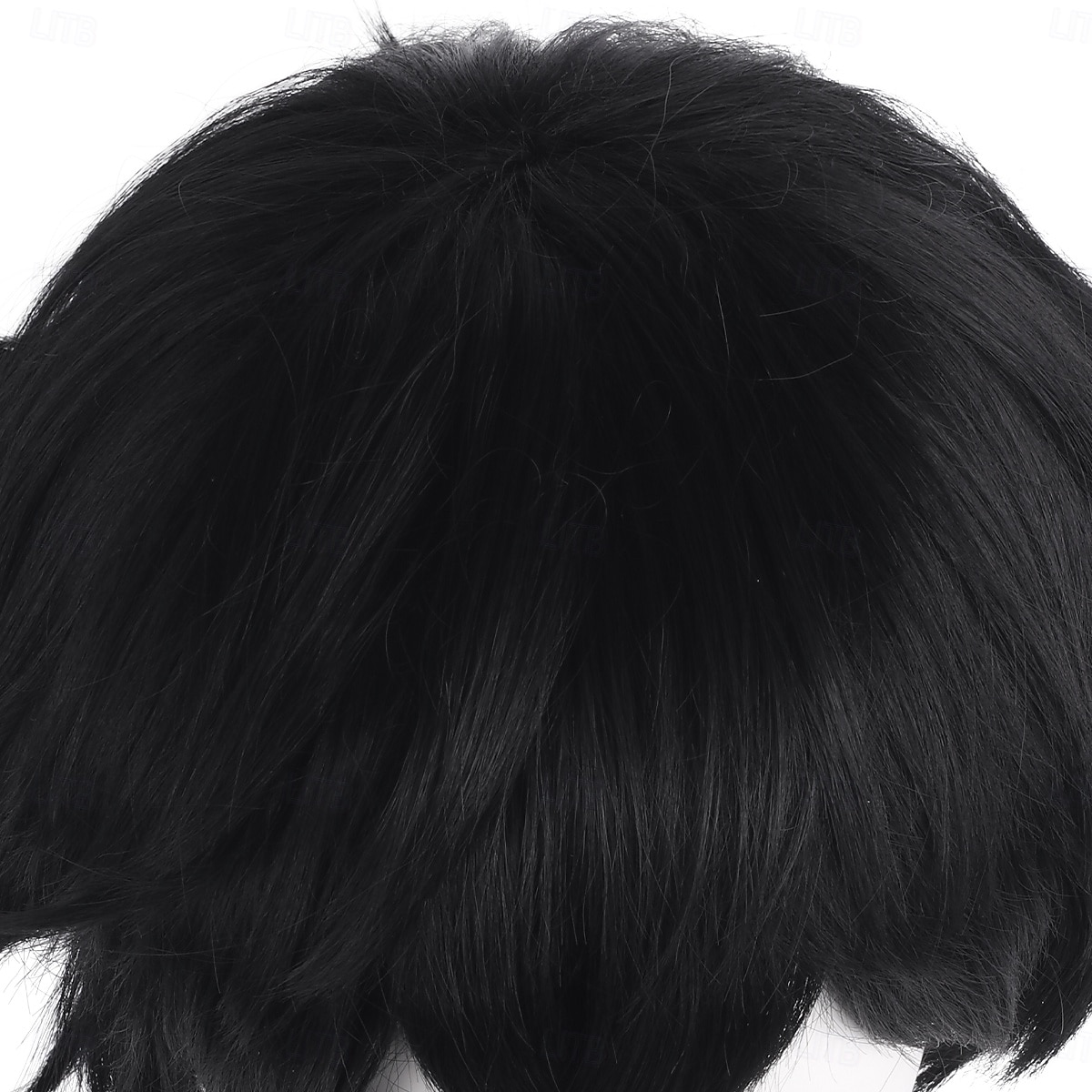 Cosplay Kostüm Perücke Federleichte Locken Natürlich gewellt Kurzer Bob Gerader Pony Mit Pony Maschinell gefertigt Perücke Kurz Natürlich Schwarz Synthetische Haare Herren Klassisch Komfortabel 2025 - $27.99 –P7