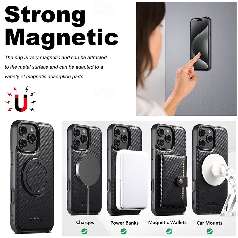 2025年 電話 ケース 用途 iPhone 16 Pro Max プラス iPhone 15 プロマックスプラス iPhone 14 13 12 Pro Max Plus バックカバー スタンド付き 磁石バックル ワイヤレス充電をサポート レトロ風 TPU PUレザー  コレクション – $22.99 –P11