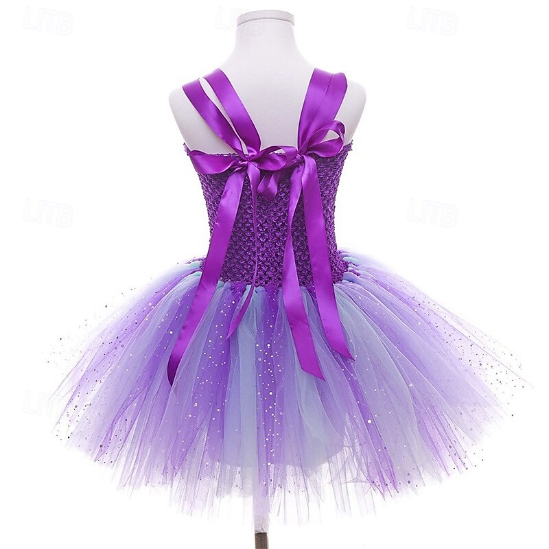 Book Week 2026 Kids Girls' Party Dress Rainbow Flower Sleeveless Performance Birthday Beautiful Sweet Knee-length Party Dress Swing Dress A Line Dress Summer 4-12 Years Pink Purple Light Blue 2026 - $31.99 –P8