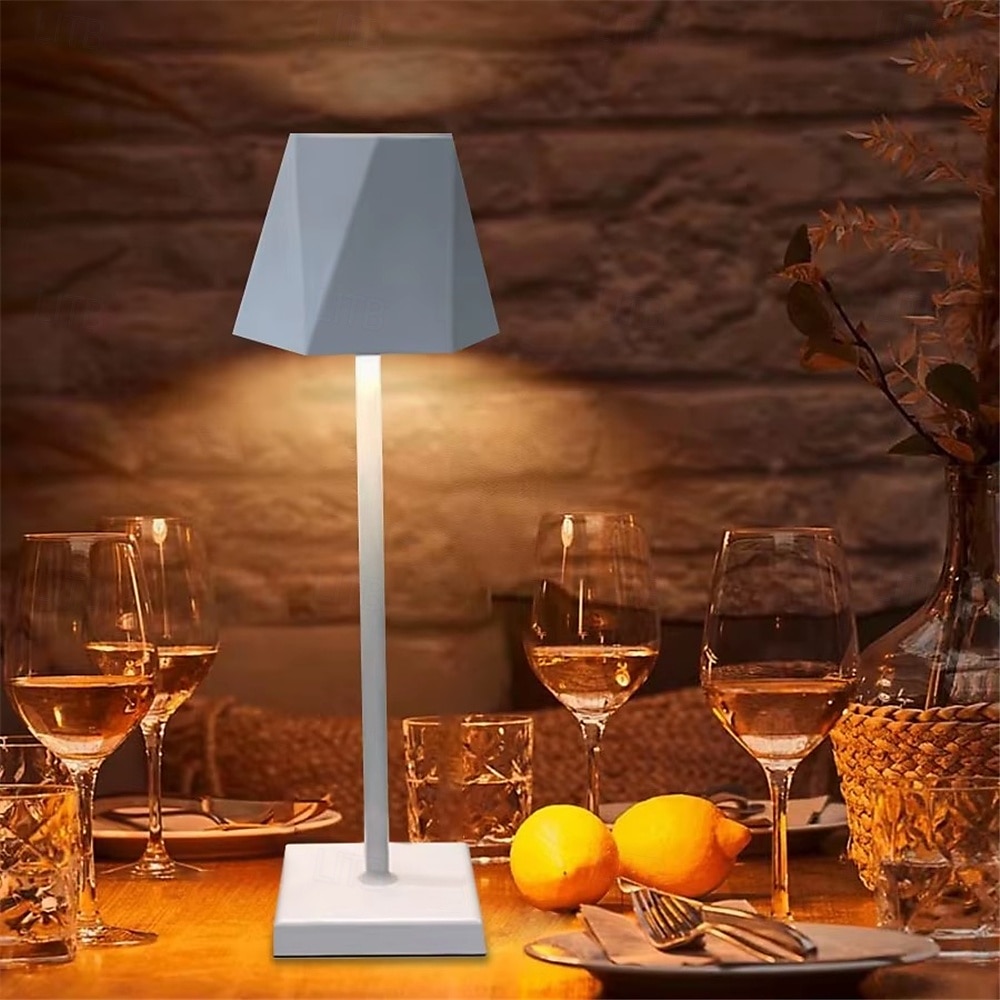 lampe de table à LED rechargeable - lampe de bureau tactile sans fil alimentée par USB pour 3 couleurs lampe tactile mobile lumière LED 1pc de 2025 ? $31.99 –P4