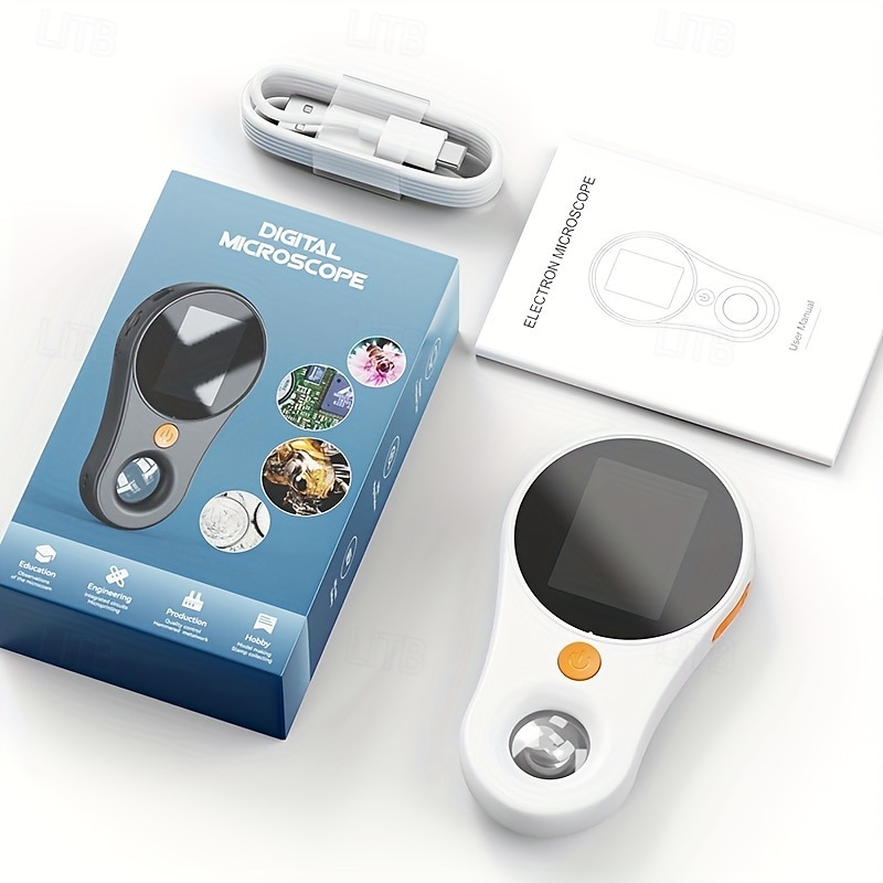 Digital Handheld Microscope Fixed Focus Lens Magnifier 500x Magnification Inch Megapixels with Screen IPS Light 2 2 LED with Collection Glass 2025 - $59.99 –P5