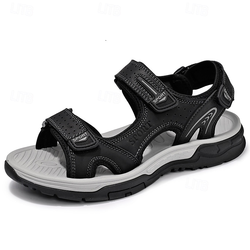 sandali sportivi da uomo marroni per l'esterno con cinturini regolabili e suola antiscivolo - comode scarpe estive per escursioni, spiaggia e abbigliamento casual del 2025 a $54.99 –P6
