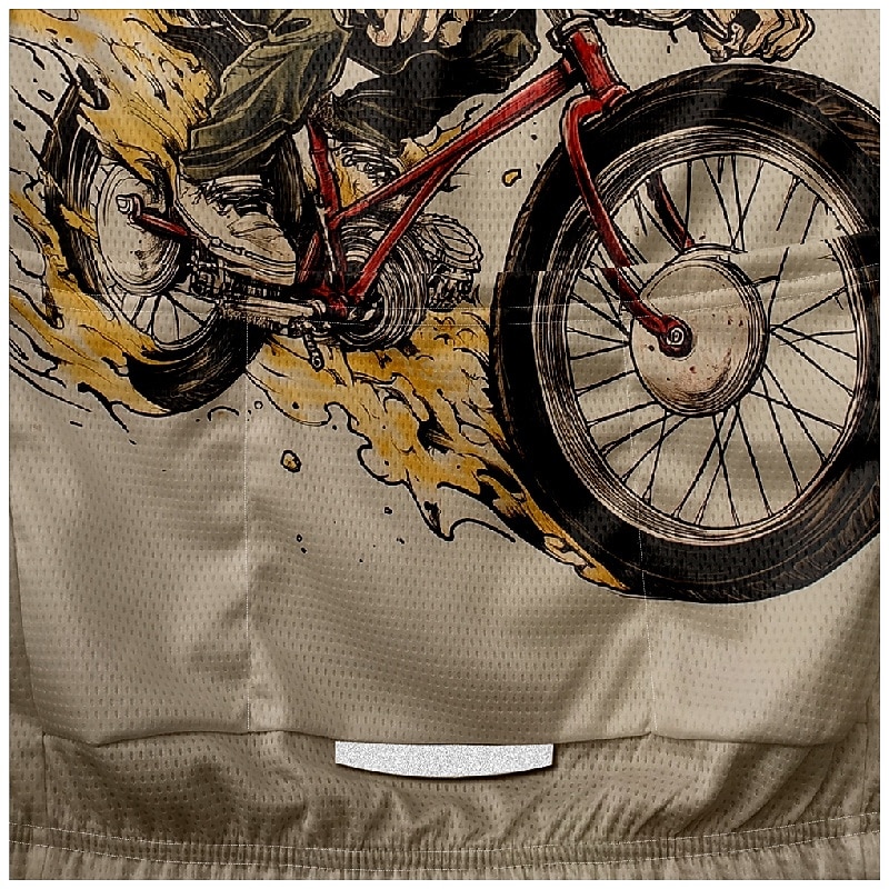 Herr Cykeltröja Grafisk Kortärmad Cykel T-shirt Tröja med 3 bakfickor Bergscykling Snabb tork Anatomisk design Uppsugande Andningsfunktion sporter Svart Kaki Kläder 2025 - $25.99 –P15