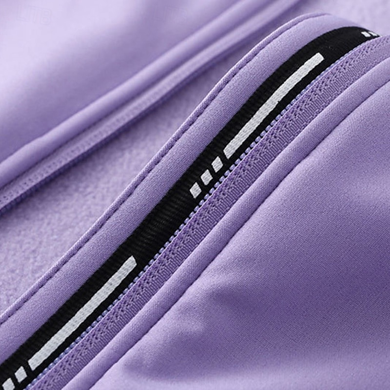 Mujer Chaqueta Softshell Chaqueta para senderismo Al aire libre Resistente al Viento Resistente al Agua Chaquetas de Lana Chaqueta cortavientos Viaje Negro Rosa Azul Morado 2025 - $55.99 –P8