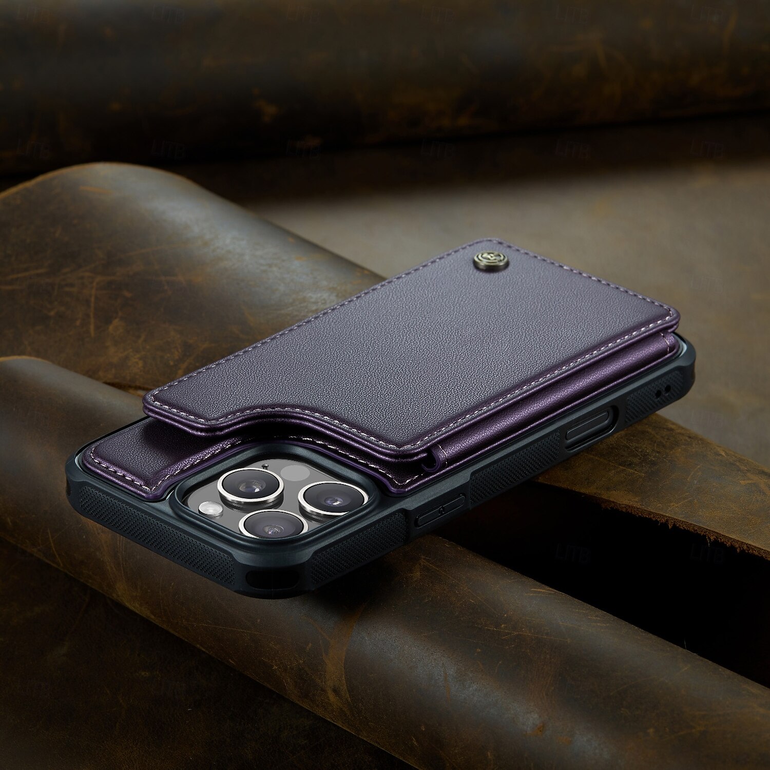 Phone Case For iPhone 16 Pro Max Plus iPhone 15 Pro Max Plus iPhone 14 13 12 11 Pro Max Plus Back Cover with Stand Holder Card Slot Shockproof Retro TPU PC 2025 - $18.99 –P8