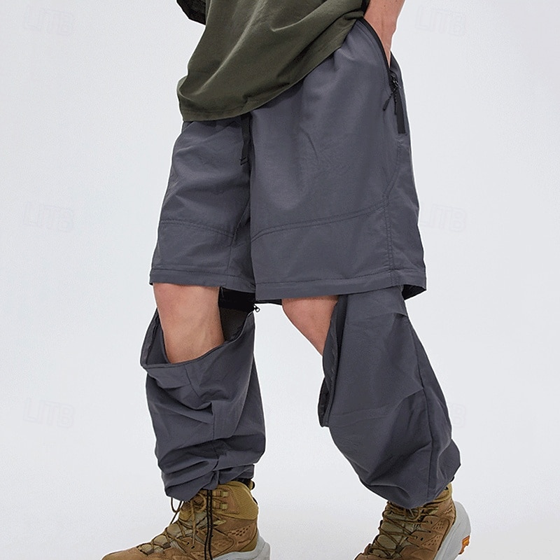Per uomo Pantaloni cargo Pantaloni convertibili Pantaloni da escursione Militare Esterno Standard Impermeabile Traspirante Asciugatura rapida Pantalone / Sovrapantaloni Grigio scuro Nero Caccia del 2025 a $82.99 –P5