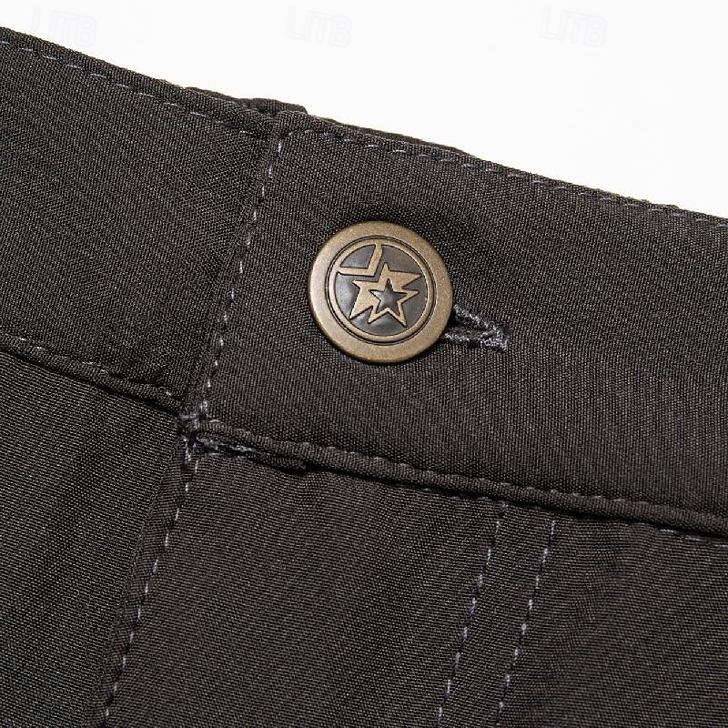 Herr Militärbyxor Cargo byxor Långbyxor Ficka Rakt ben Ensfärgat Komfort Utomhus Fullängd Ledigt Dagligen Streetwear Stylish Svart Armégrön Microelastisk 2025 - $22.99 –P15