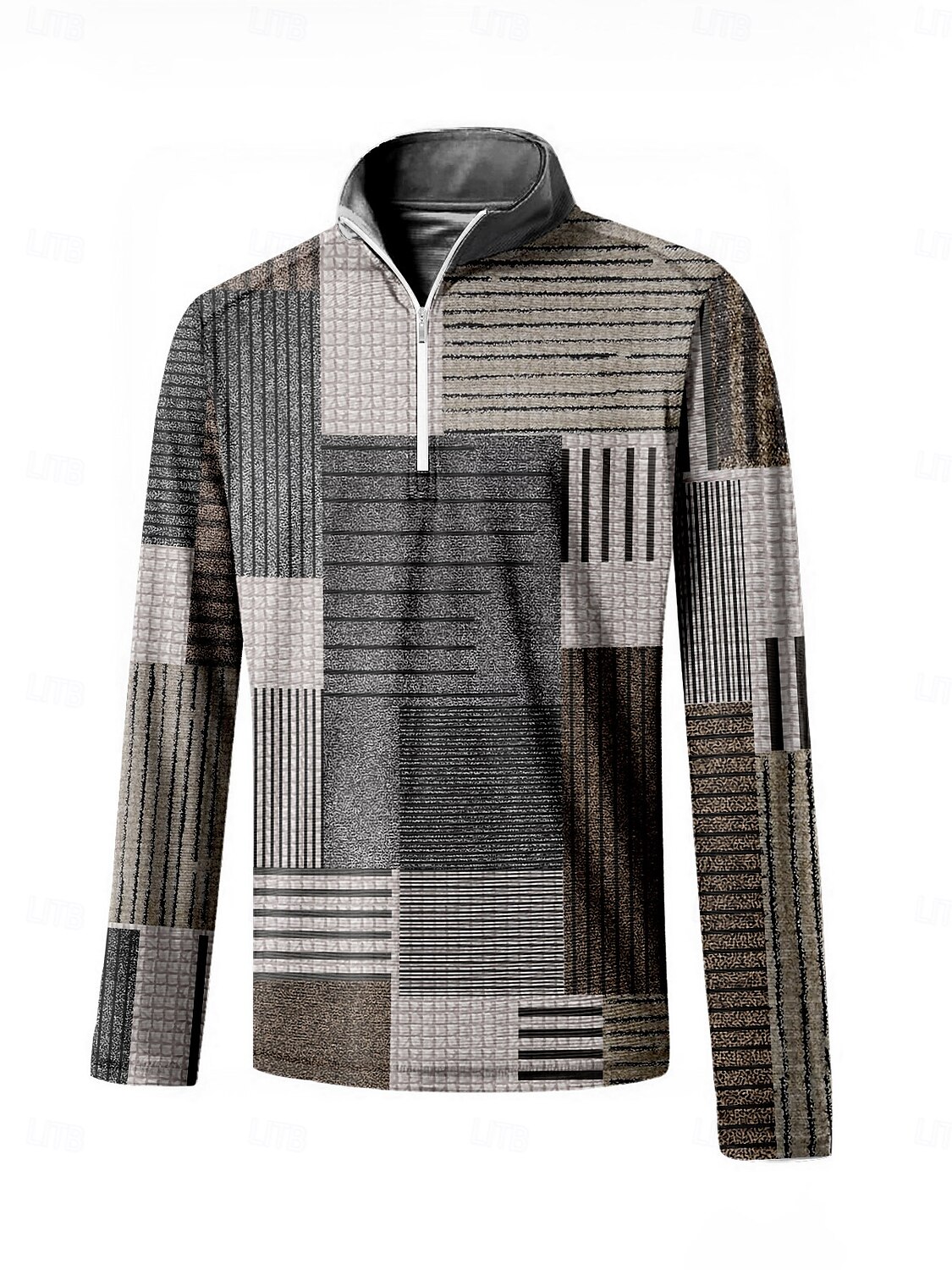 Herren poloshirt Grau Langarm Shirt Golfkleidung, Kleidung, Outfits, Kleidung 2025 - $59.99 –P1