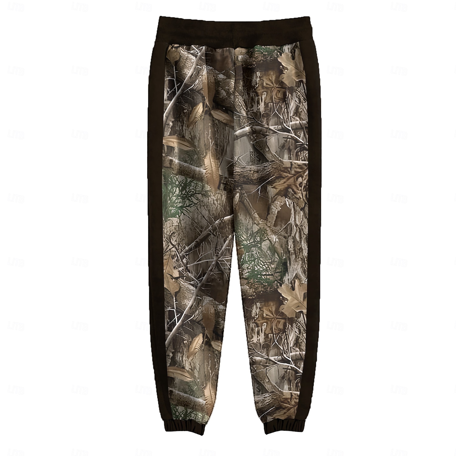Men's Camouflage Hunting Fleece Sweatpants Drawstring Elastic Waist Casual Vintage Retro Outdoor Streetwear with Pockets Warm Fleece Lined Winter 3D Print Blue Green khaki 2025 - $41.99 –P5