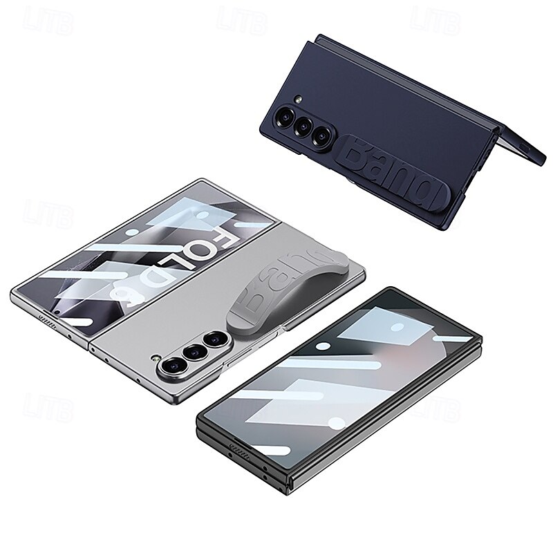 Handy Hülle Handyhüllen Für Samsung Galaxy Z-Falte 6 Z Fold 5 Rückseite Magnetisch Unterstützt kabelloses Laden mit Handschlaufe Retro TPU Silikon 2025 - $24.99 –P5