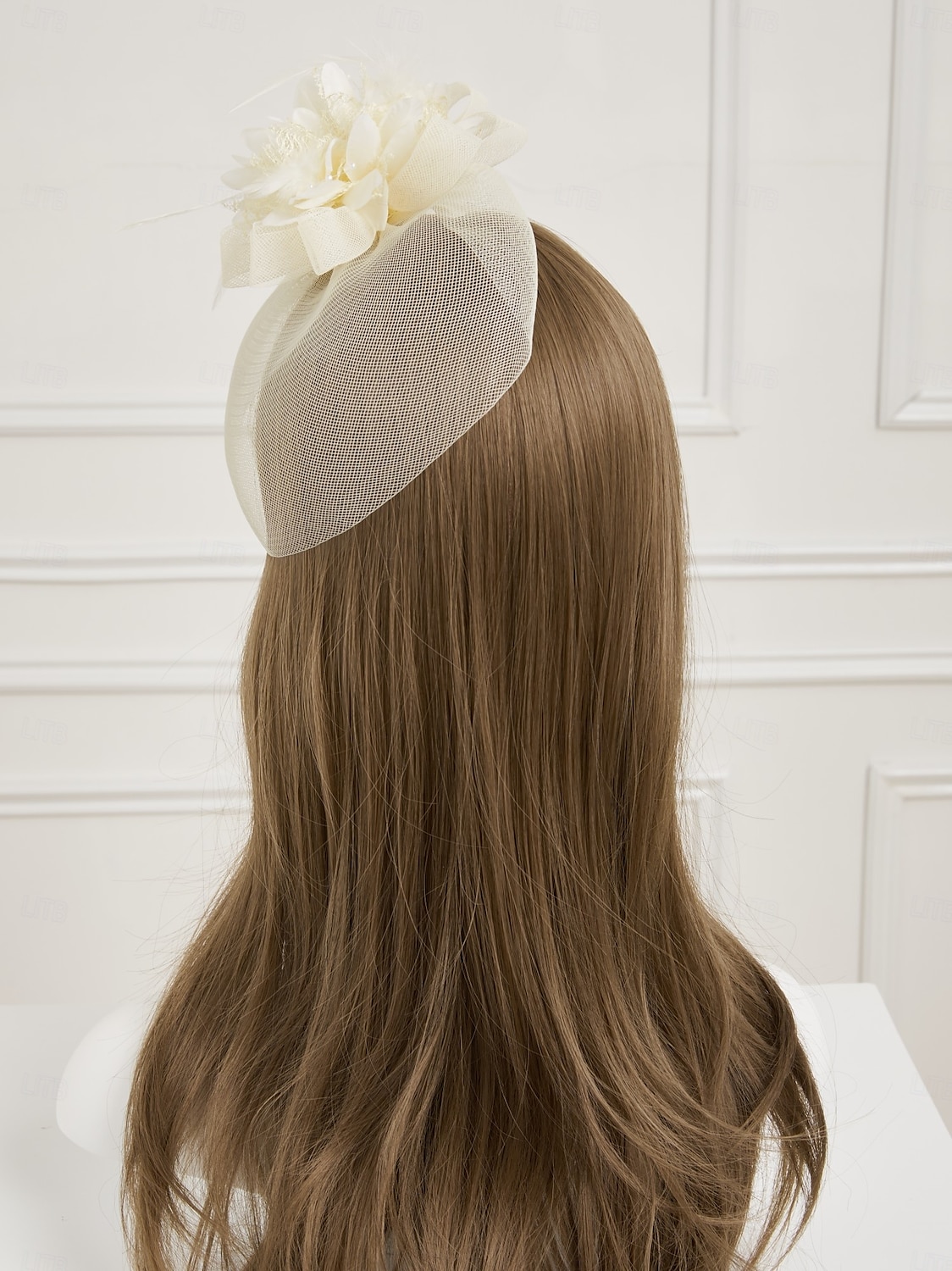 White Wedding Fascinator Tulle Beaded Organza Fascinators Hats Headwear Clip Vintage Elegant with  Feathers Fur Flower 1 Piece Kentucky Horse Race Tea Party Ladies Day Headpiece 2025 - $18.99 –P5