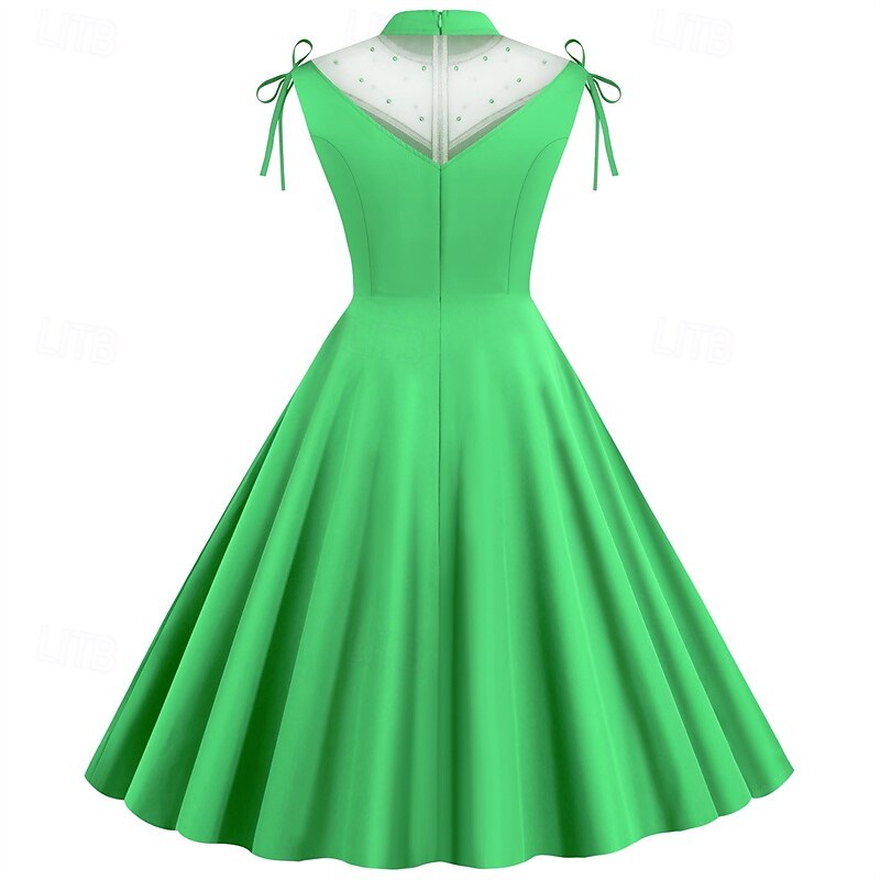 Elegant klasické 1950 Rochii Linia -A Pentru femei ziua îndragostiților Evenimente / Petrecere Dată Petrecere ceai Adulți Rochie Primavara vara 2025 - $21.99 –P9