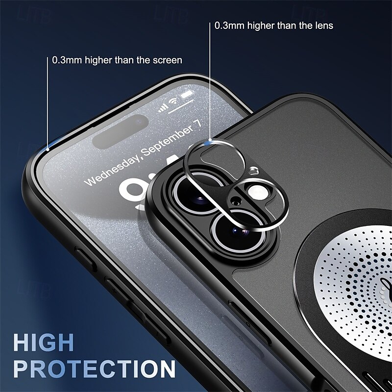Phone Case For iPhone 16 iPhone 16 Pro iPhone 16 Pro Max iPhone 15 iPhone 15 Pro Max iPhone 14 Pro Max iPhone 13 Pro Max Back Cover with Stand Holder Magnetic Support Wireless Charging Retro TPU PC 2025 - $26.99 –P3