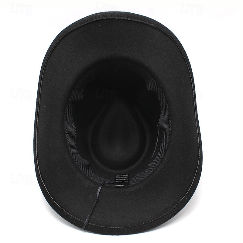 Safarihut Vintage Gürtel Cowboyhut Jazzhut Hand Westernhut Cowboyhut 2026 - $17.49 –P11