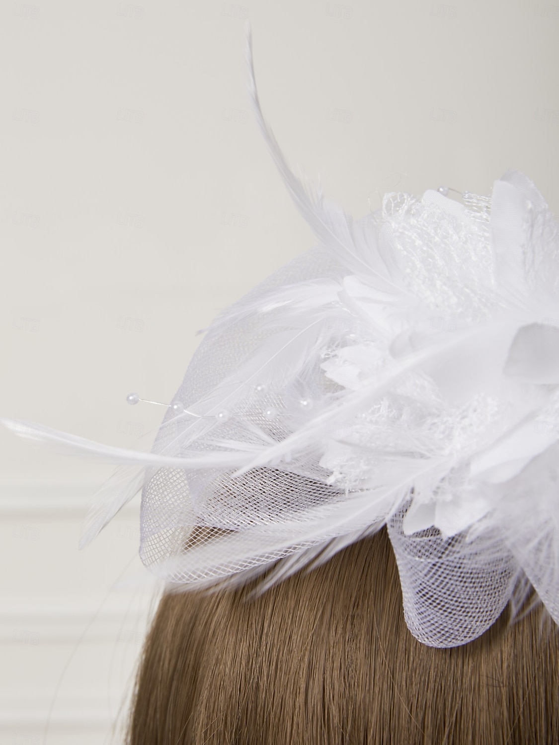 Fascinator Hüte Kopfbedeckung Netz Teeparty Pferderennen Ladies Day Melbourne Cup Handgemacht mit floralem Kopfschmuck Kopfbedeckung Kleid zum Beeindrucken Renntag Kleid 2025 - $15.99 –P10